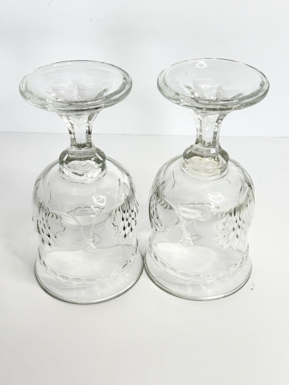 Toscany Alexandria Set of 2 ~ Clear Cut Crystal 7" Water Goblets - Picture 4 of 7